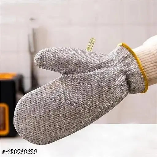 1 PAIR Wire Dishwashing Gloves & Wiping Pots