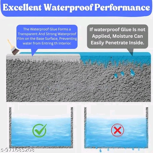 Transparent waterproof glue