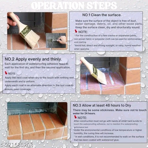 Transparent waterproof glue