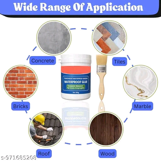 Transparent waterproof glue